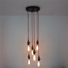 6 têtes lumières pendentif...